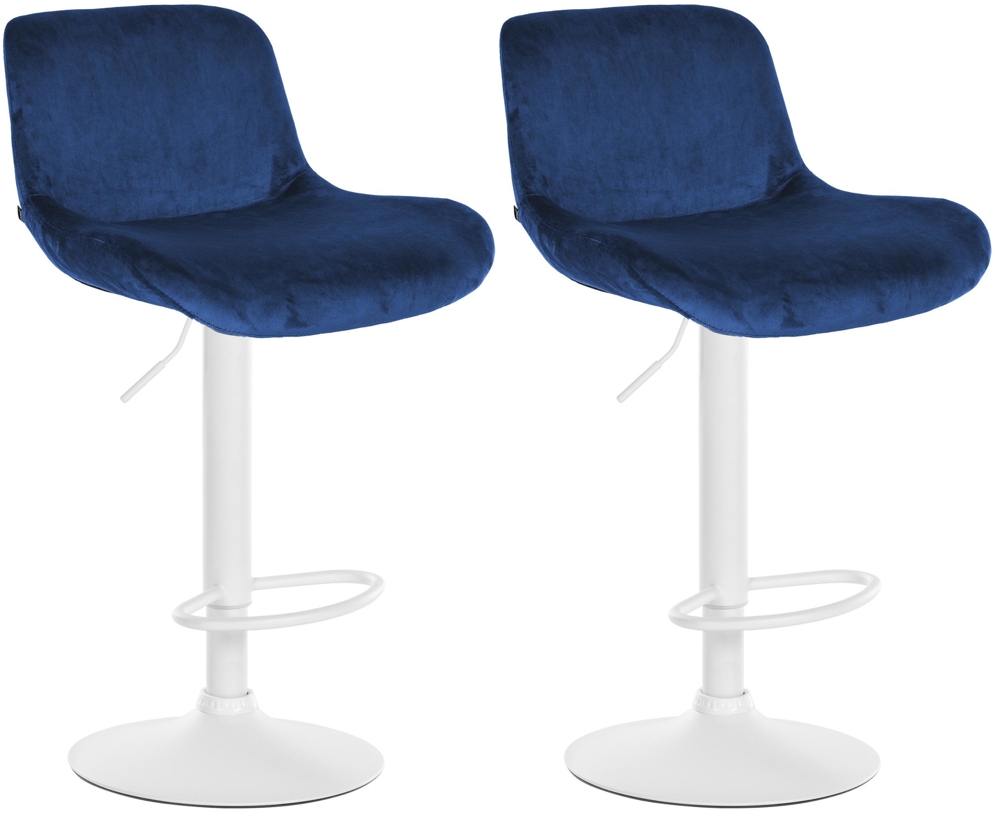 Set van 2 barkrukken Solon Wit